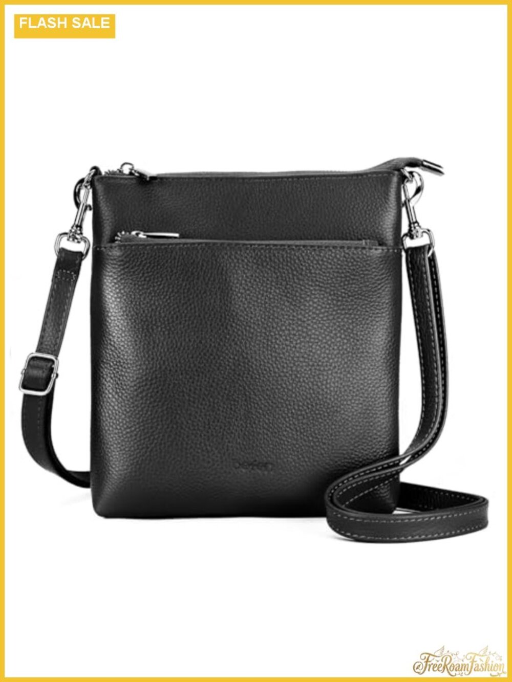 Genuine Leather Crossbody Purse for Women Travel Lightweight Adjustable Strap